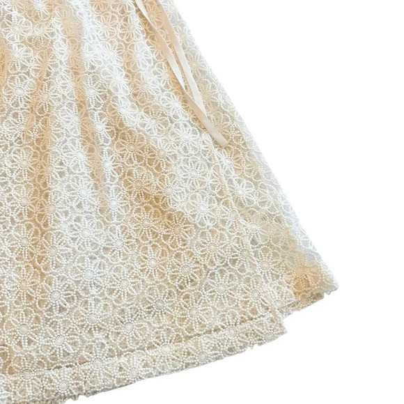 Modcloth Magic in the Air Wrap Dress Ivory Floral Lace w/ Liner Size Small NWT - Picture 7 of 14